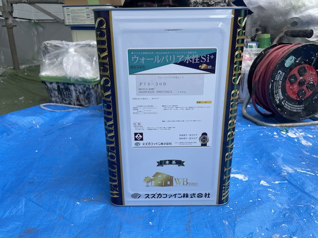 草加市　積水ハウス外壁塗り替え工事　ウォールバリア